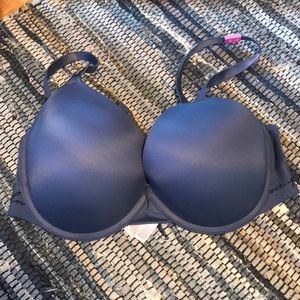 Pink blue bra